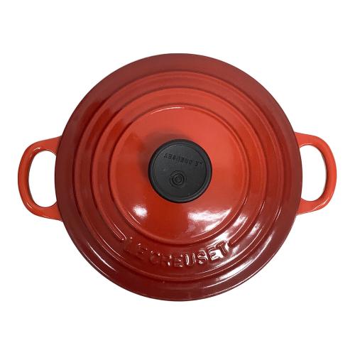 LE CREUSET (ルクルーゼ) 両手鍋 レッド 18 ココット・ロンド