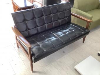 karimoku (カリモク) 2人掛けソファー ブラック Kチェア