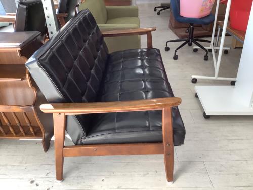 karimoku (カリモク) 2人掛けソファー ブラック Kチェア