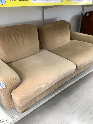 引取のみ埼玉　良品中古　カウチソファ オットマン ソファ　コンパクト グレージュ 引取のみ埼玉良品中古カウチソファ オットマン ソファコンパクト