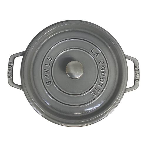 Staub (ストウブ) 両手鍋 グレー ピコ・ココット・ラウンド