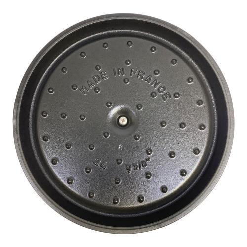 Staub (ストウブ) 両手鍋 グレー ピコ・ココット・ラウンド