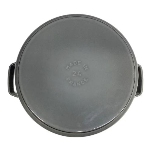 Staub (ストウブ) 両手鍋 グレー ピコ・ココット・ラウンド