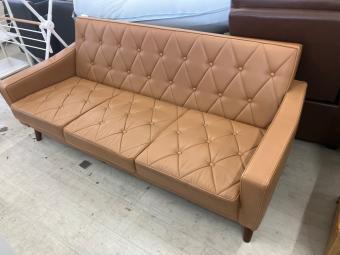 カリモク60 (カリモクロクマル) 3人掛けソファー 422 ブラウン ロビーチェア