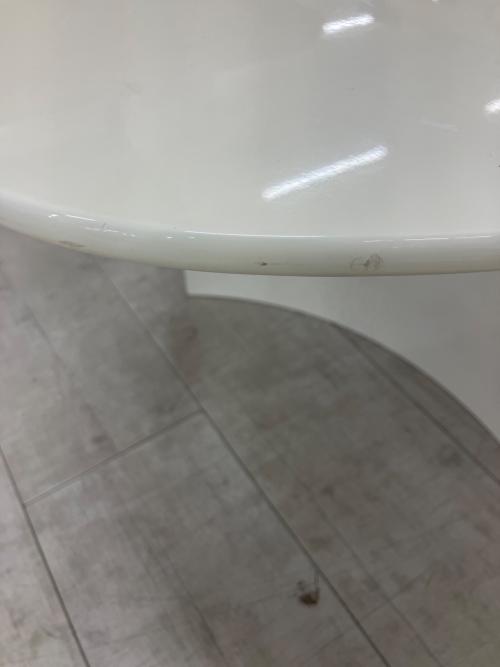 センターテーブル オーバル型 ホワイト 社団法人全国家具工業連合会