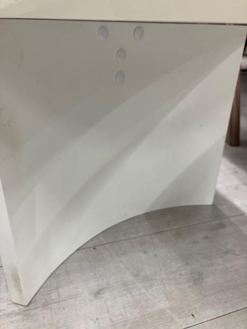 センターテーブル オーバル型 ホワイト 社団法人全国家具工業連合会