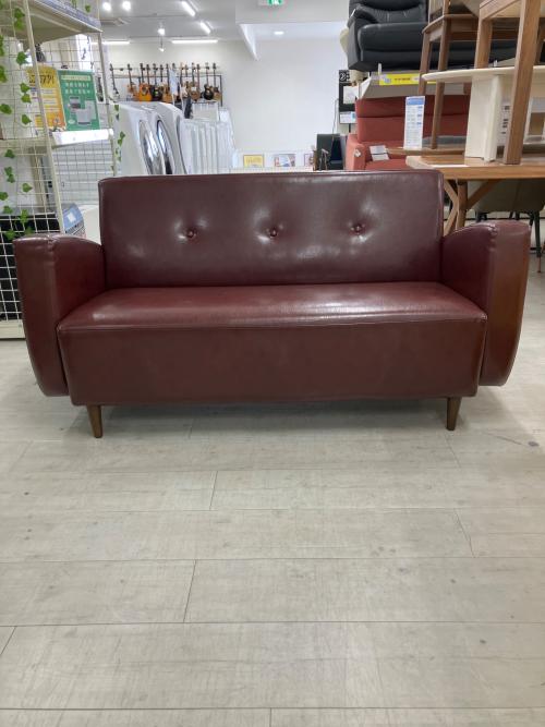 2人掛けソファー 147 ブラウン