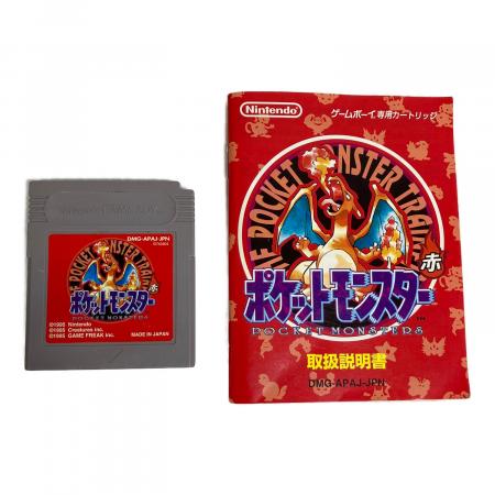 任天堂 (ニンテンドー) ポケットモンスター 赤 ゲームボーイ用ソフト