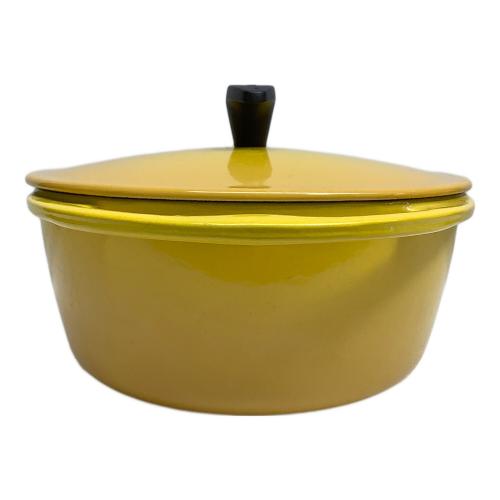 LE CREUSET (ルクルーゼ) 鍋 SIZE 21cm イエロー ココット・ロンド