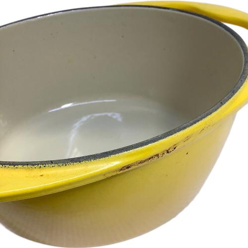 LE CREUSET (ルクルーゼ) 鍋 SIZE 21cm イエロー ココット・ロンド