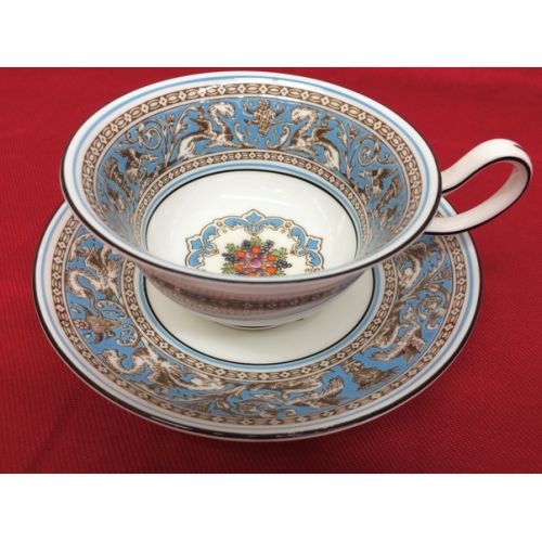 Wedgwood カップ&ソーサー フロレンティーン・ターコイズ
