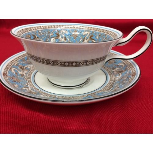 Wedgwood カップ&ソーサー フロレンティーン・ターコイズ