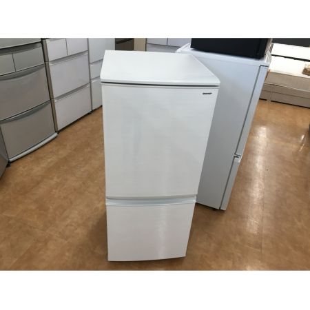 SHARP (シャープ) 2ドア冷蔵庫 ファン式 SJ-D14D-W 2018年製 137L 程度B(軽度の使用感)
