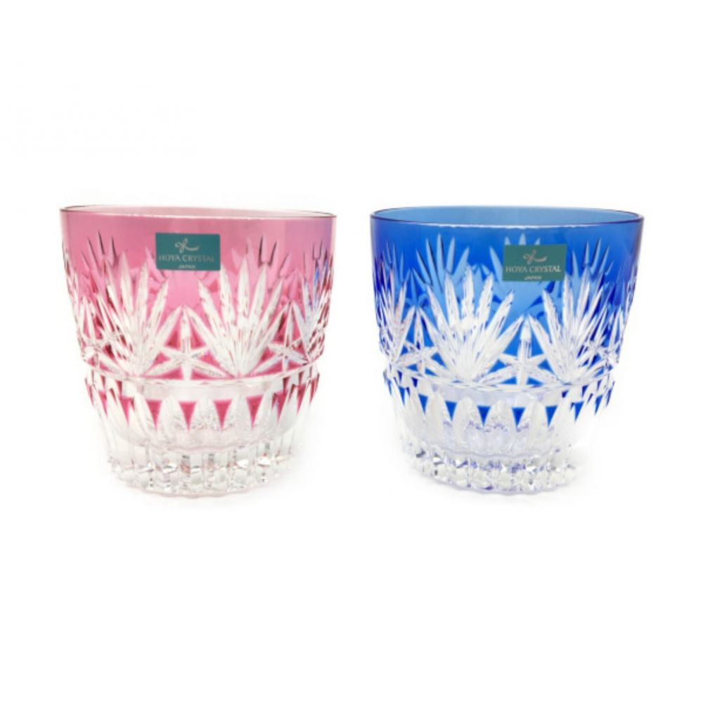 HOYA CRYSTAL (ホーヤクリスタル) 切子 未使用品 2Pセット｜トレファク
