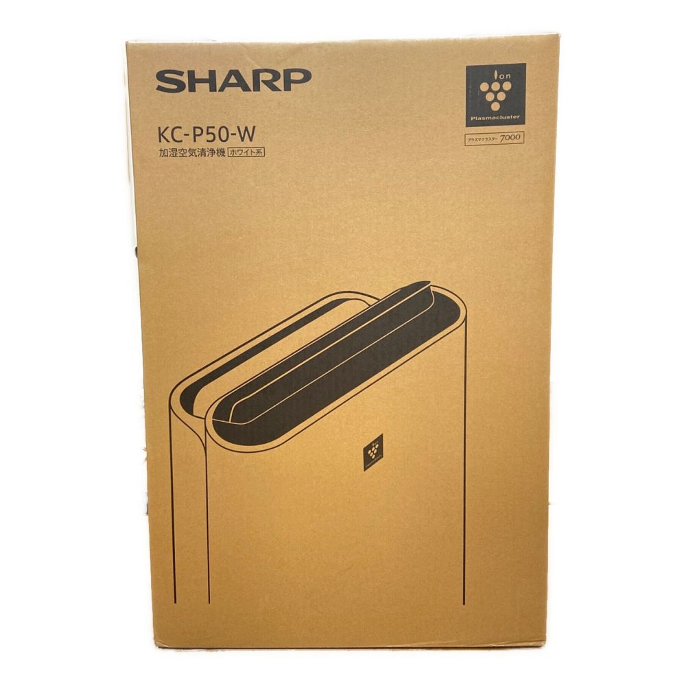 [新品]SHARP:KC-P50-W):加湿空気清浄機(検シャープ)SHARP