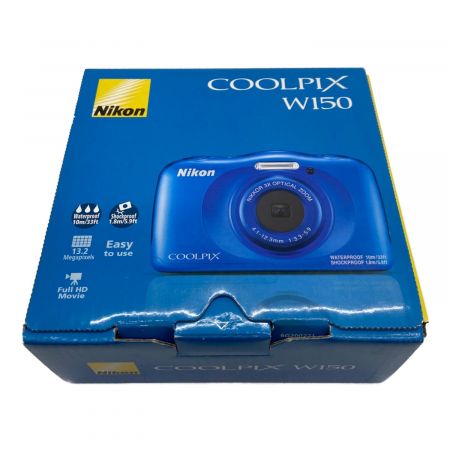 Nikon (ニコン) デジタルカメラ W150 COOLPIX 1317万画素(有効画素) 1/3.1型CMOS 専用電池 SDカード SDHCカード SDXCカード 4.8コマ/秒 1～1/2000 秒 -
