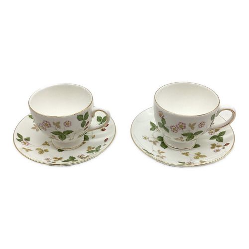 Wedgwood (ウェッジウッド) カップ&ソーサー リー ワイルドストロベリー 2Pセット