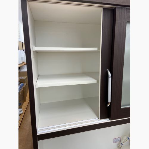 2枚扉レンジボード　松田家具　ダークブラウン　縦205×横168×奥42 2枚扉レンジボード 松田家具 ダークブラウン 縦205×横168×奥42