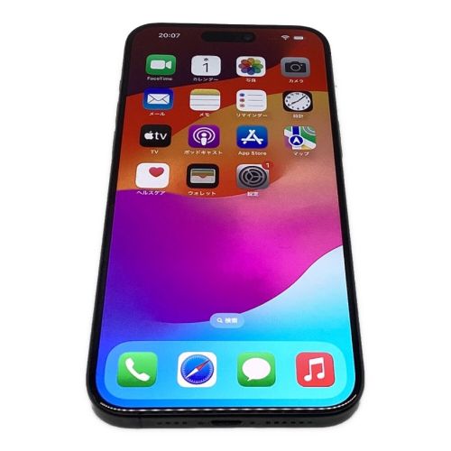 Apple (アップル) iPhone15 Pro Max MU6P3J/A サインアウト確認済 359779347685998 ▲ SIMフリー 修理履歴無し 256GB バッテリー:Aランク(98%) 程度:Bランク iOS