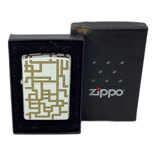 ZIPPO 布袋寅泰 ホワイト×ゴールド 箱付 2005年製