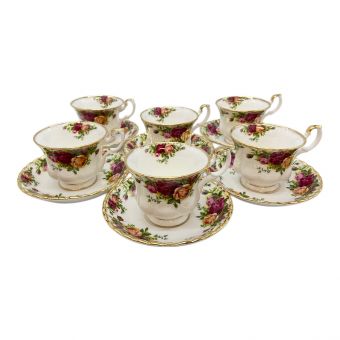 ROYAL ALBERT (ロイヤルアルバート) カップ&ソーサー オールドカントリーローズ 6Pセット