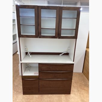 堀田木工所 (ホッタモッコウジョ) レンジボード ブラウン 70 3枚扉 3段引き出し