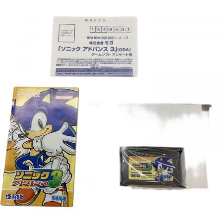 ゲームボーイアドバンス用ソフト ソニック3 -｜トレファクONLINE
