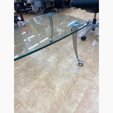 ROLFBENZ (ロルフベンツ) ローテーブル シルバー ガラス天板