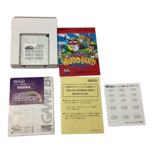 Nintendo (ニンテンドウ) GBメモリカートリッジ ※内蔵ソフトはバブルボブルジュニア/ストリートファイター2/バルーンファイトGB