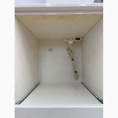 キッチンカウンター ホワイト 2枚扉 引き出し付き