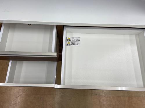 4枚扉レンジボード ブラウン×ホワイト