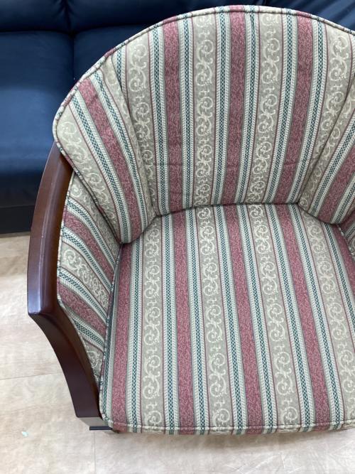 MARUNI (マルニ) 洋風チェア ブラウン×レッド 地中海ニースⅡ アームチェア 1人掛け 4096-01-3289