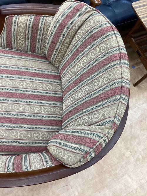 MARUNI (マルニ) 洋風チェア ブラウン×レッド 地中海ニースⅡ アームチェア 1人掛け 4096-01-3289