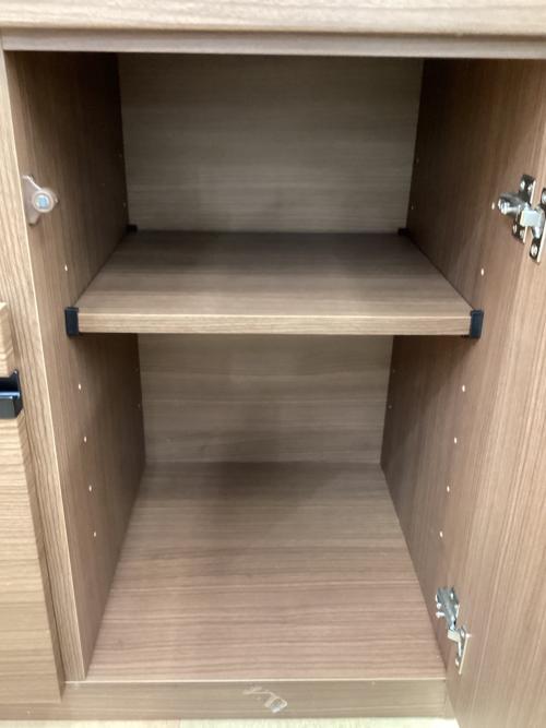 レンジボード ブラウン ソフトクローズ・モイス加工・3枚扉