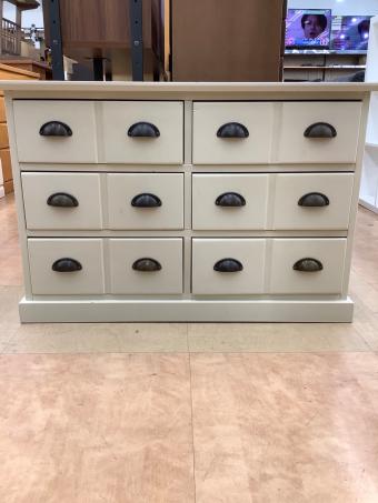 関家具 (セキカグ) ローチェスト ホワイト 155 3×4 メリッサ