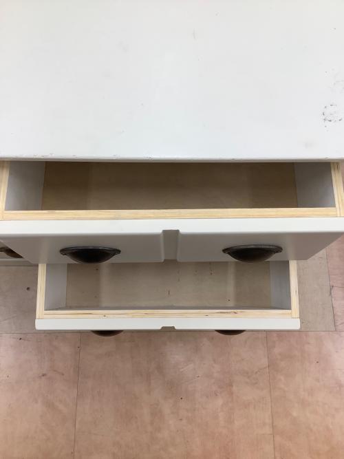 関家具 (セキカグ) ローチェスト ホワイト 155 3×4 メリッサ