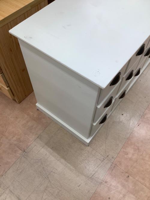 関家具 (セキカグ) ローチェスト ホワイト 155 3×4 メリッサ