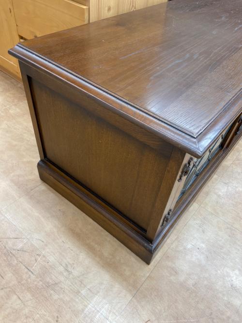 Oak Furniture アンティーク調AVボード ブラウン 2枚扉 Antique Reproduction