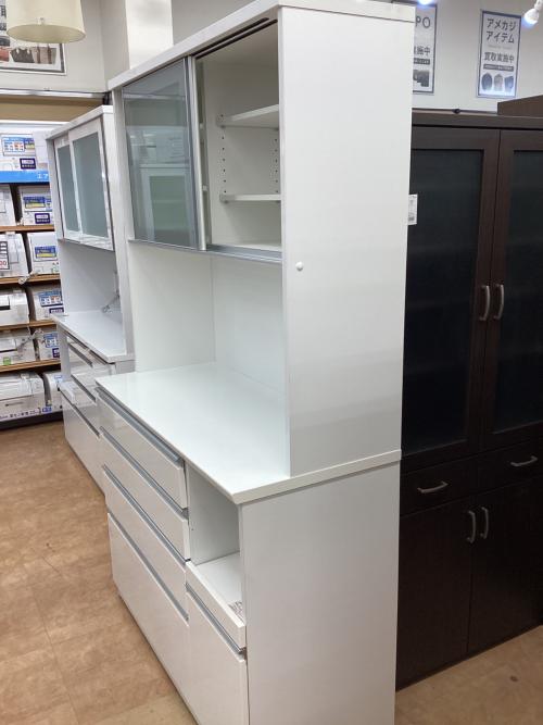 ニトリ 2枚扉レンジボード ホワイト 288