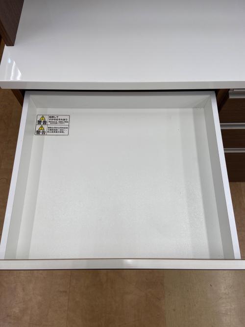 ニトリ 2枚扉レンジボード ブラウン 88