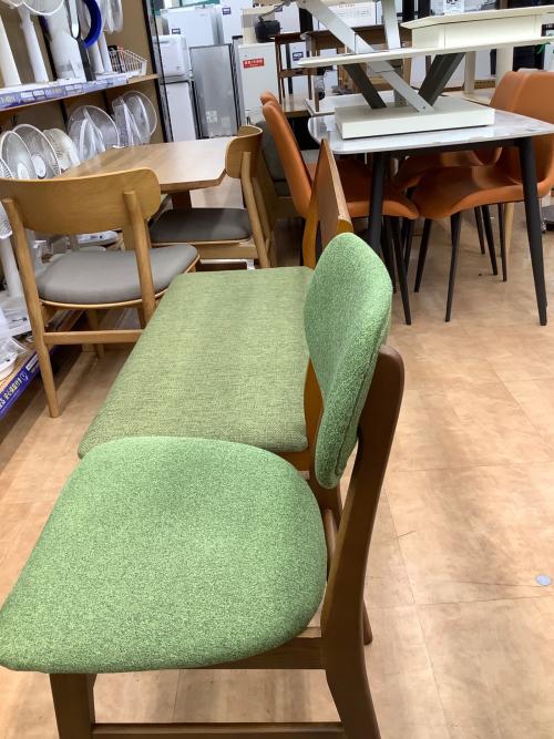 ダイニング3点セット ナチュラル×グリーン 312