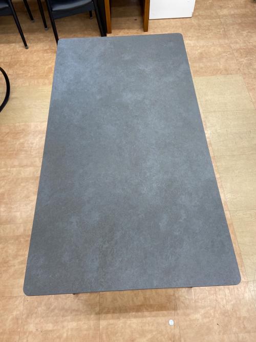 島忠 (シマチュウ) ダイニング5点セット グレー×ブラック 256 ーブル/セラミクスA2711 チェア/クラブB2666