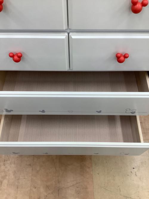 チェスト ホワイト ディズニー 6段