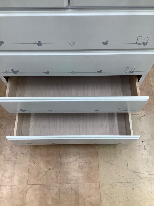 チェスト ホワイト ディズニー 6段