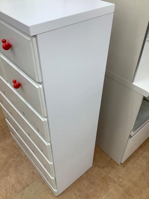 チェスト ホワイト ディズニー 6段