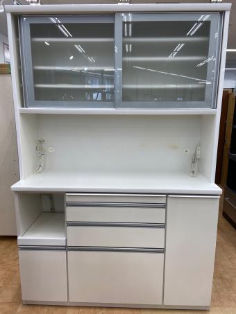 松田家具 (マツダカグ) レンジボード ホワイト 280 2枚扉