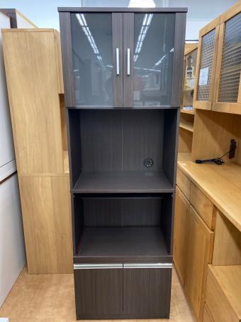 レンジボード ダークブラウン 285 2枚扉