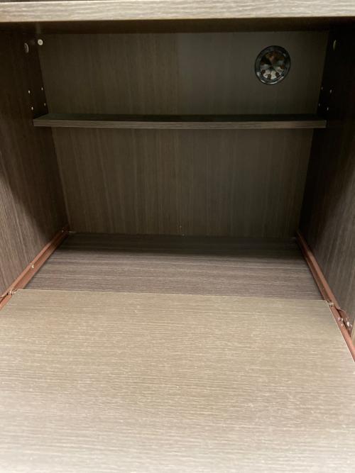 レンジボード ダークブラウン 285 2枚扉