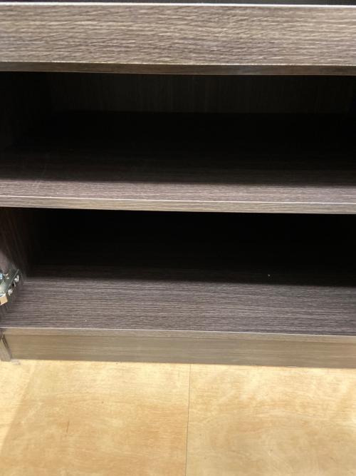 レンジボード ダークブラウン 285 2枚扉