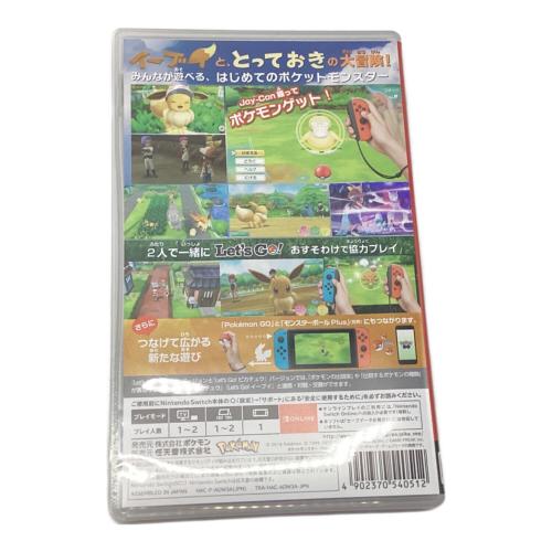 Nintendo (ニンテンドー) Nintendo Switch用ソフト ポケットモンスター Let's Go！ イーブイ CERO A (全年齢対象)